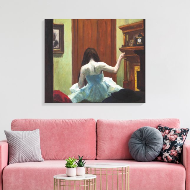 Impressão Em Tela Interior de Nova York | Edward Hopper | (Insitu(Sala de estar))