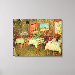 Impressão Em Tela Interior de um restaurante por Vincent van Gogh