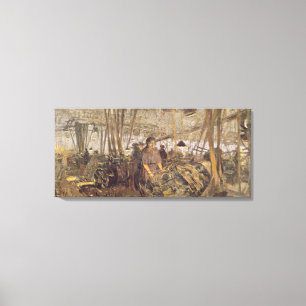 Impressão Em Tela Interior de uma fábrica das munições