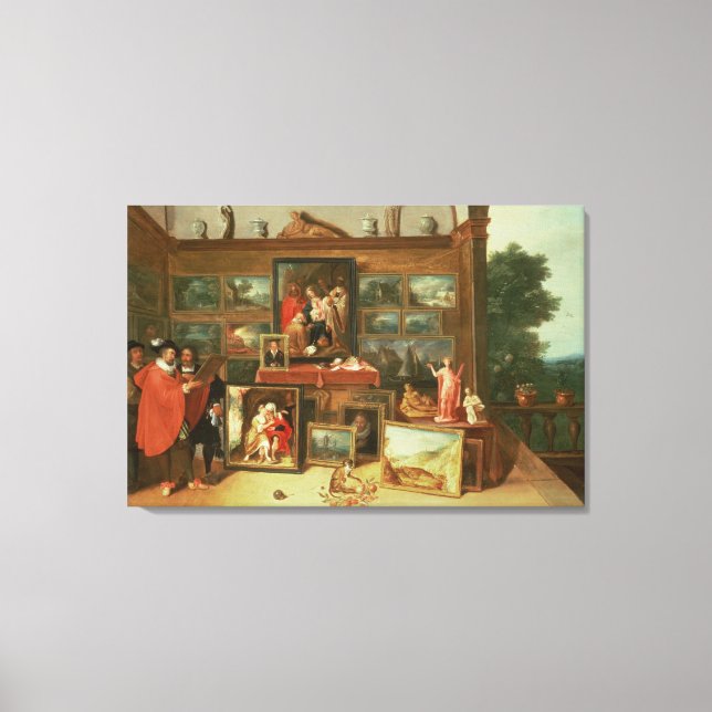 Impressão Em Tela Interior de uma Galeria de Imagens (Frente)