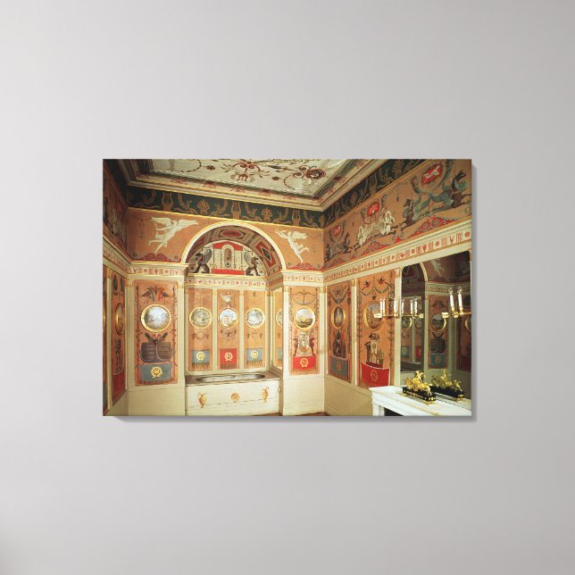 Impressão Em Tela Interior do banheiro de Napoleão, construído em 18 (Frente)