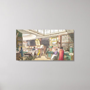 Impressão Em Tela Interior repositório das artes, Lit de Ackermann