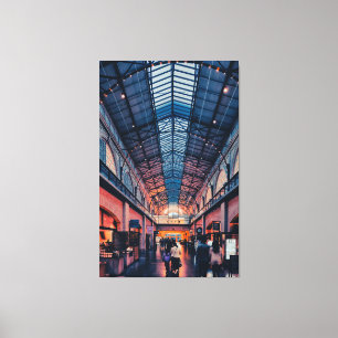 Impressão Em Tela Interior San Francisco Ferry Building Marketplace