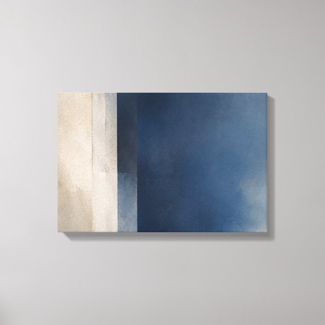 Impressão Em Tela Intervalo Azul — Aurema (Frente)
