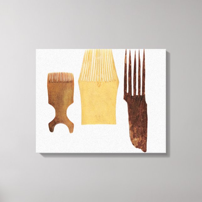 Impressão Em Tela Inuit combs, da costa noroeste americana (Frente)