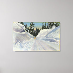 Impressão Em Tela Inverno de Clearning do arado de neve de Colorado