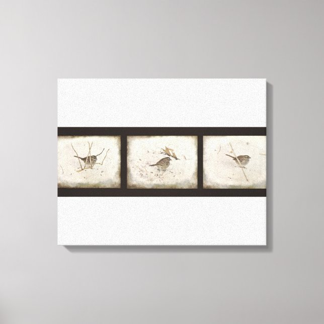 Impressão Em Tela Inverno e Sparrow (Frente)