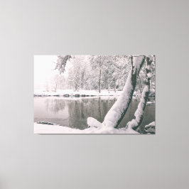 Impressão Em Tela Inverno pelo rio
