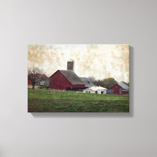 Impressão Em Tela Iowa rural Amish que cultiva a cena da fazenda do