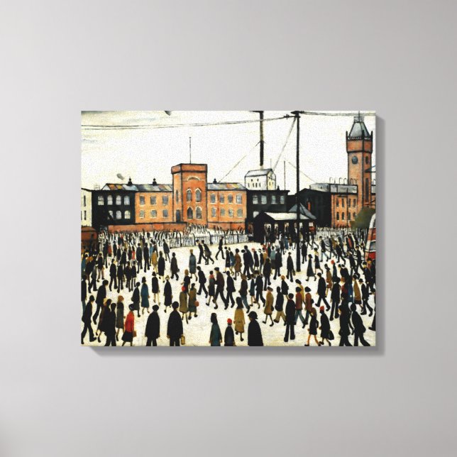Impressão Em Tela Ir Trabalhar L.S Lowry (Frente)