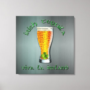 Impressão Em Tela Irish Tequila - Viva la Ireland