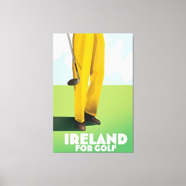 Impressão Em Tela Irlanda Para Golfe (Frente)