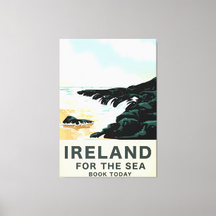 Impressão Em Tela Irlanda "Para o mar" poster de viagens náutico