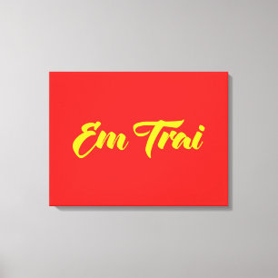 Impressão Em Tela Irmão Vietnamita (Jovem) - Em Trai ~ Tijng Viet
