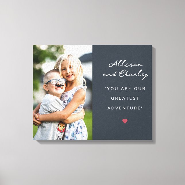 Impressão Em Tela Irmãos Personalizados (Frente)