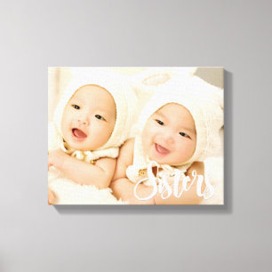 Impressão Em Tela Irmãs, pia batismal moderna do roteiro, foto feit