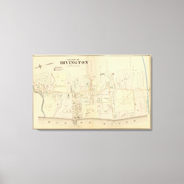 Impressão Em Tela Irvington, Nova Iorque (Frente)