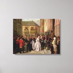 Impressão Em Tela Isabella II da espanha e do seu marido