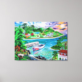 Impressão Em Tela Isla Del Encanto - Arte de Galina -