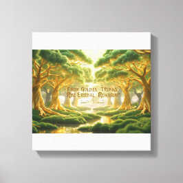 Impressão Em Tela Islamic Wall Decor- Religious Trees Of Jannah