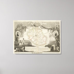 Impressão Em Tela Isle De La Reunion