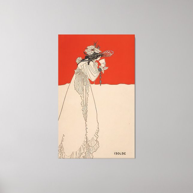 Impressão Em Tela Isolado por Aubrey Beardsley (Frente)