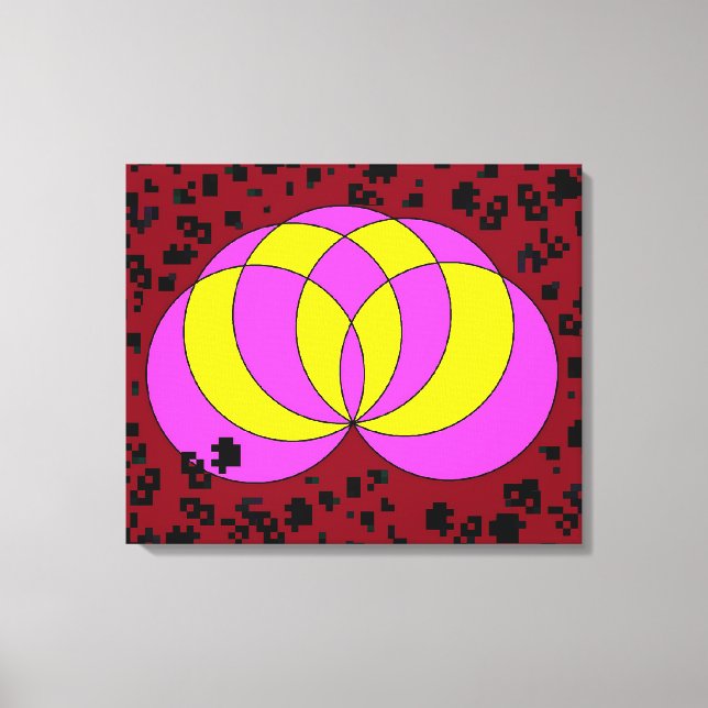 Impressão Em Tela Isolated Spiralina Field (Frente)