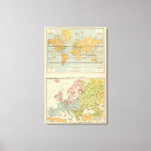 Impressão Em Tela Isothermal, religiões Europa dos ventos