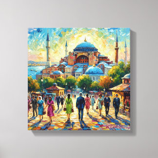 Impressão Em Tela Istanbul Hagia Sophia Waterfront Home Decor