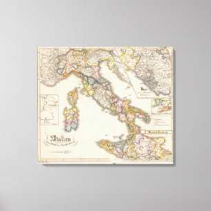 Impressão Em Tela Italia a sua divisão eclesiástica
