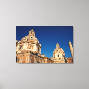 Impressão Em Tela Itália, Roma, igreja de Santa Maria di Loreto e
