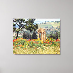 Impressão Em Tela Itália, Sicília, Agrigento. As ruínas do