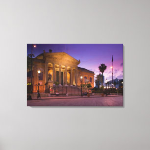 Impressão Em Tela Itália, Sicília, Palermo, Ópera do Teatro Massimo