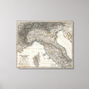 Impressão Em Tela Italia superior e central