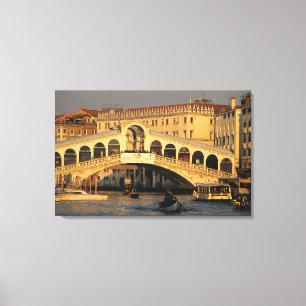 Impressão Em Tela Itália, Veneto, Veneza, Canal Grande e Rialto