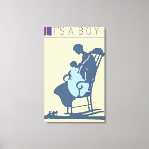 Impressão Em Tela <It's a Boy>por Steve Collier