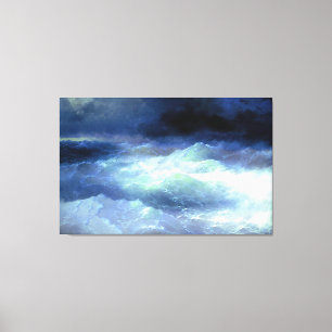 Impressão Em Tela Ivan Aivazovsky - Entre as ondas (1898)