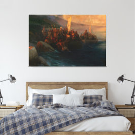 Impressão Em Tela Ivan Konstantinovich Aivazovsky - A Desembarcação
