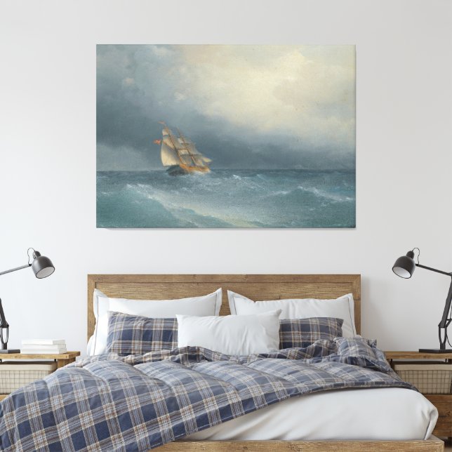 Impressão Em Tela Ivan Konstantinovich Aivazovsky - A Tempestade que (Insitu(Quarto))