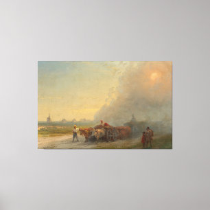 Impressão Em Tela Ivan Konstantinovich Aivazovsky - Carroças Na
