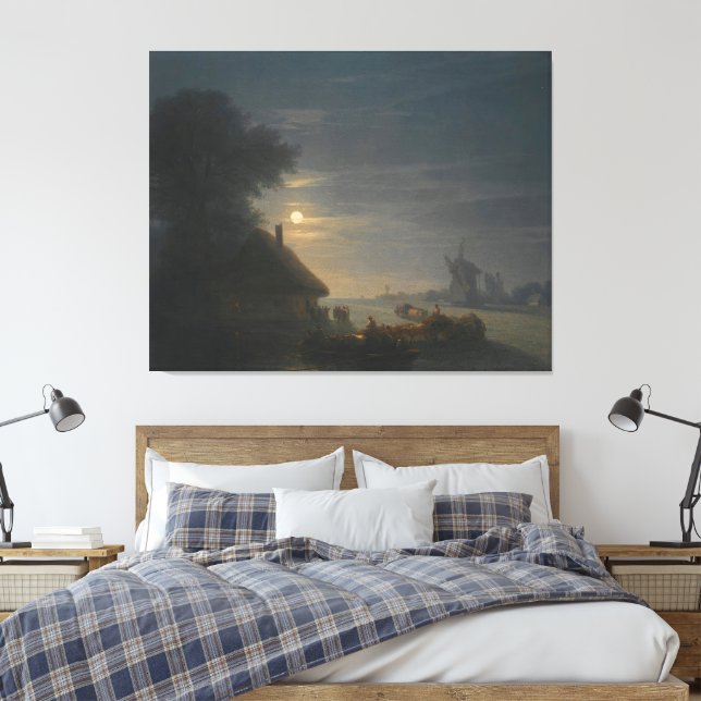 Impressão Em Tela Ivan Konstantinovich Aivazovsky - Dois Navios No M (Insitu(Quarto))