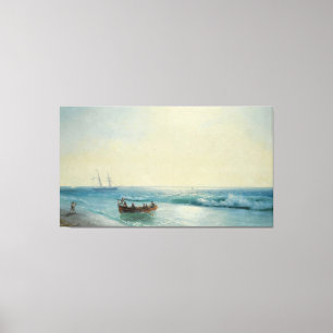 Impressão Em Tela Ivan Konstantinovich Aivazovsky - Marinheiros Cheg
