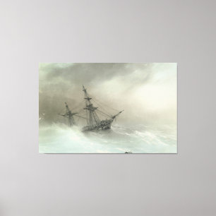 Impressão Em Tela Ivan Konstantinovich Aivazovsky - Navio Em Uma Tem