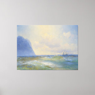 Impressão Em Tela Ivan Konstantinovich Aivazovsky - Navio no Mar