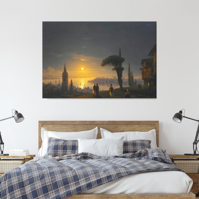 Impressão Em Tela Ivan Konstantinovich Aivazovsky - O Desembarque (Insitu(Quarto))