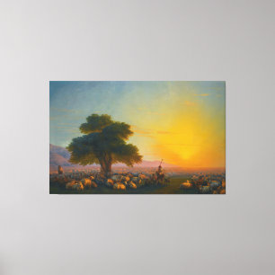 Impressão Em Tela Ivan Konstantinovich Aivazovsky - Pastores com