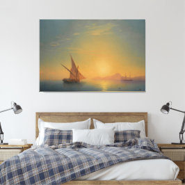 Impressão Em Tela Ivan Konstantinovich Aivazovsky - Pôr do sol sobre