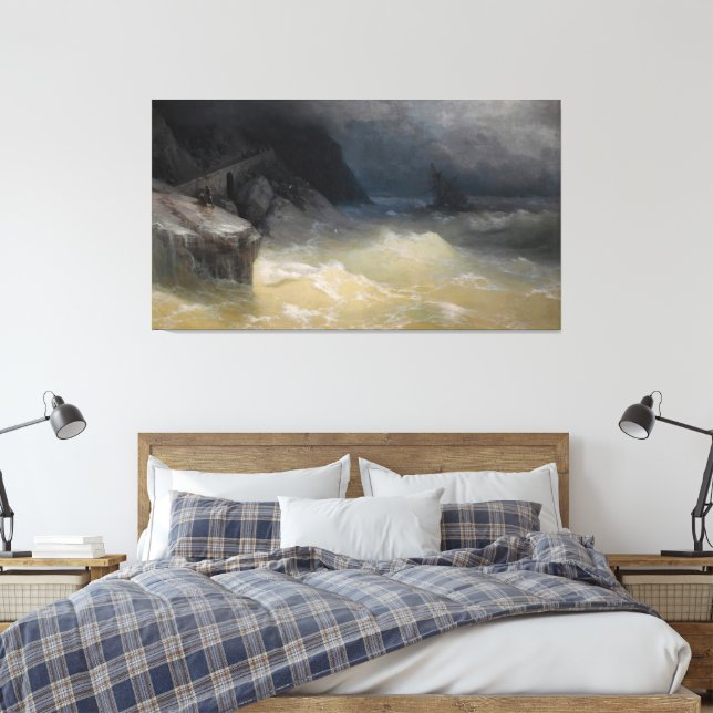 Impressão Em Tela Ivan Konstantinovich Aivazovsky - Shipwreck off th (Insitu(Quarto))