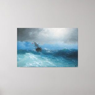 Impressão Em Tela Ivan Konstantinovich Aivazovsky - Tempestade se Ap