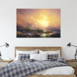 Impressão Em Tela Ivan Konstantinovich Aivazovsky - The Ninth Wave